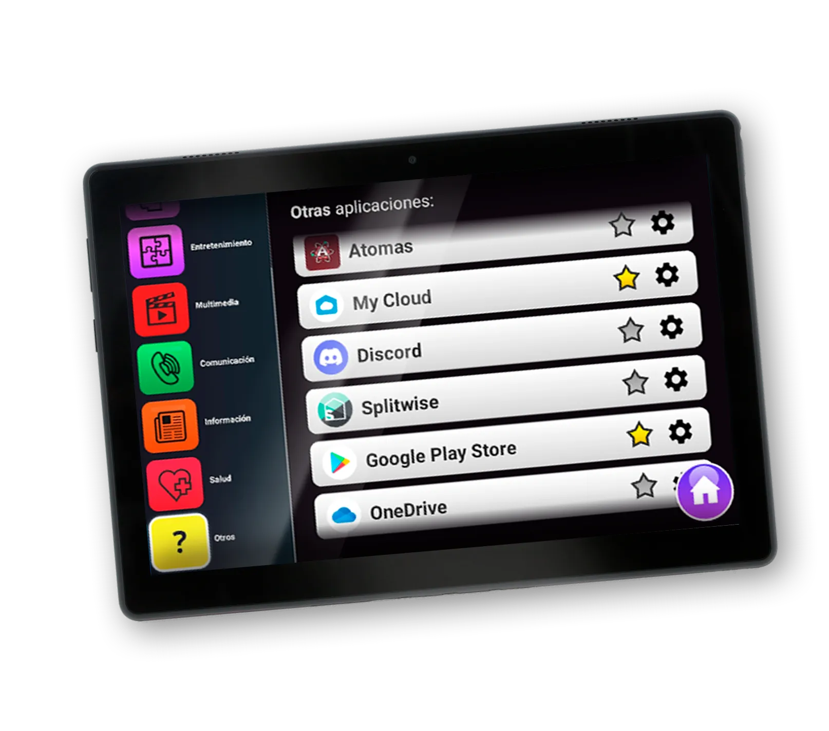 Vollständige App-Liste auf dem Bleta-Tablet