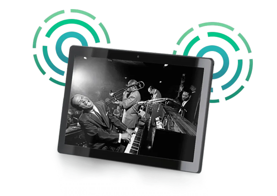 Bleta-Tablet spielt Musik mit Dolby Atmos