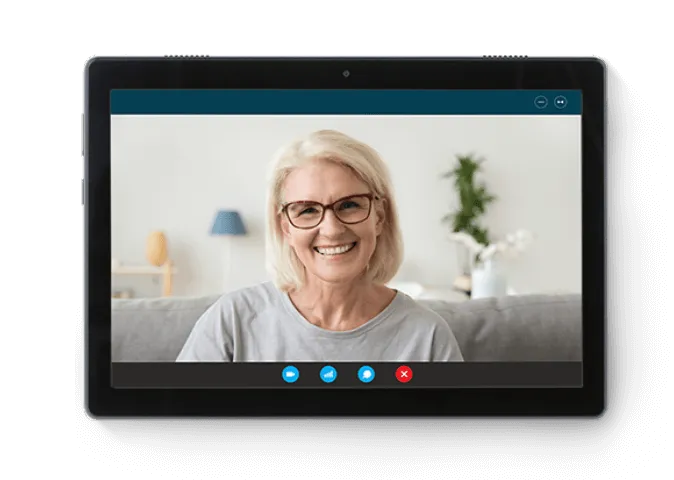 Videoanruf auf dem Bleta-Tablet