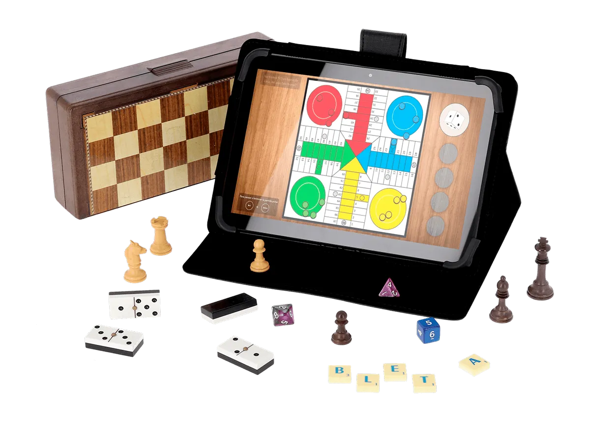 Tablette Bleta avec des jeux à l'écran