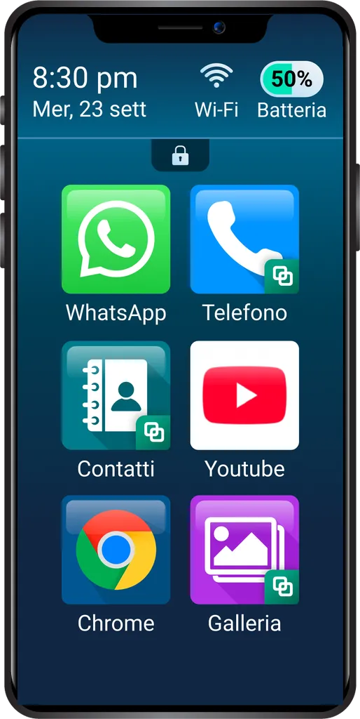 Sistema di blocco dell'app Bleta
