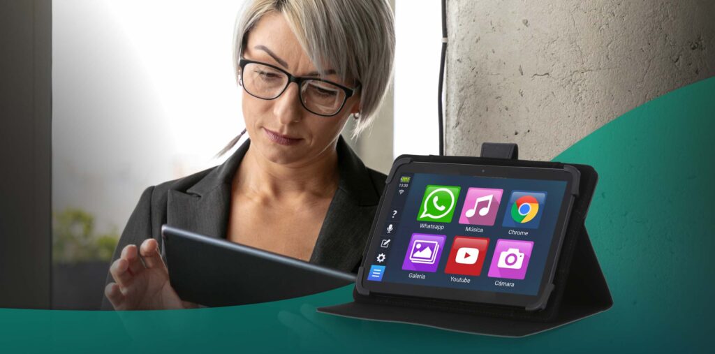 La tablet diseñada para personas con visión reducida