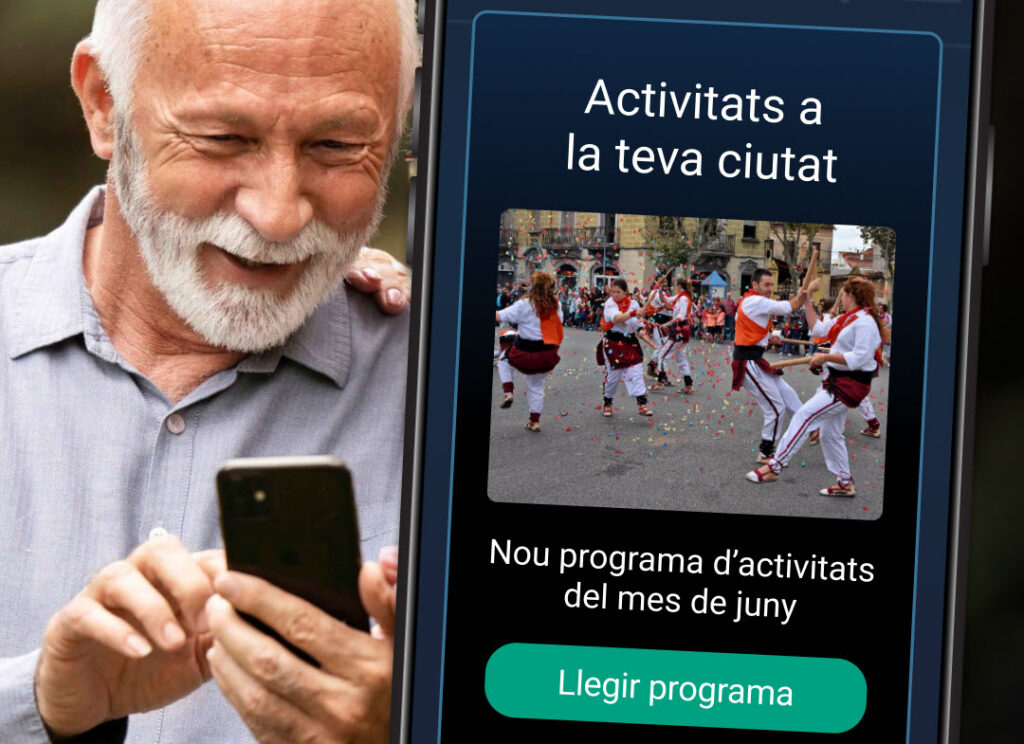 Missatges de l'eina connecta en gran